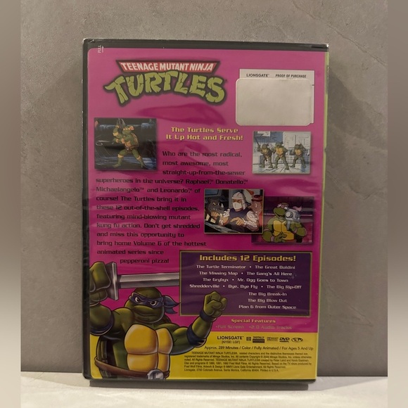 Teenage Mutant Ninja Turtles Volume 6 DVD NEW NEVER OPENED - Picture 2 of 3